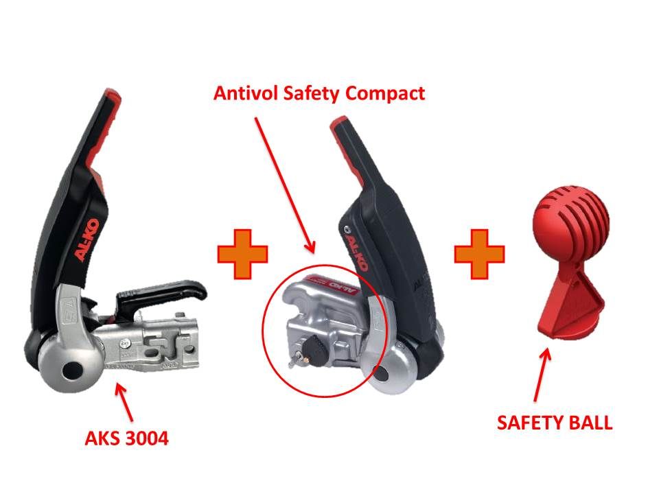 Antivol pour tête d'attelage et pour stabilisateurs Safety Al-ko