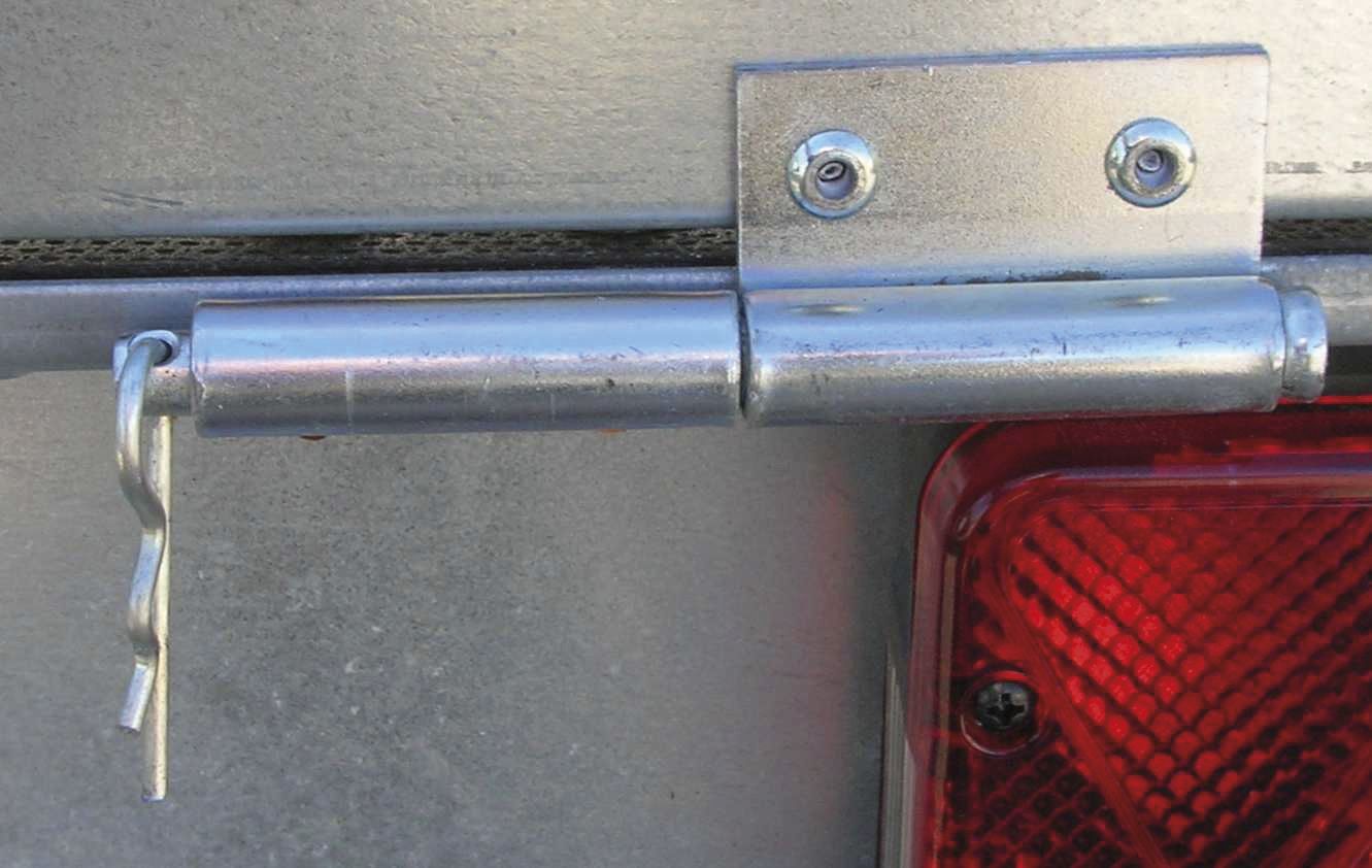 Charnière complète pour ridelle arrière de remorque Accessoire Remorque