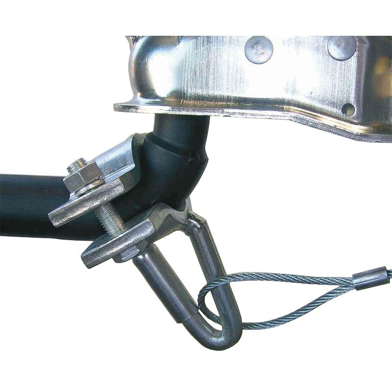  ProPlus Corde à arracher avec crochet - 1 m - Sécurité de  remorque - Câble de frein - Câble en acier gainé pour toutes les remorques  normalement freinées