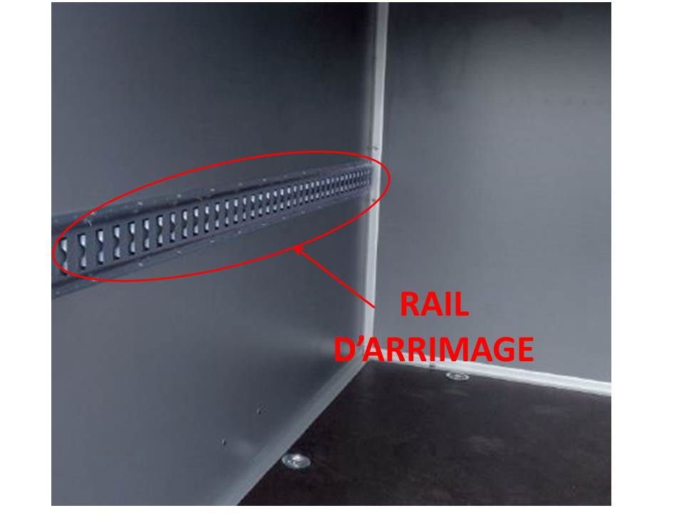 Rail d'arrimage 3050 x 132 x 11,5 mm - Accessoire Remorque