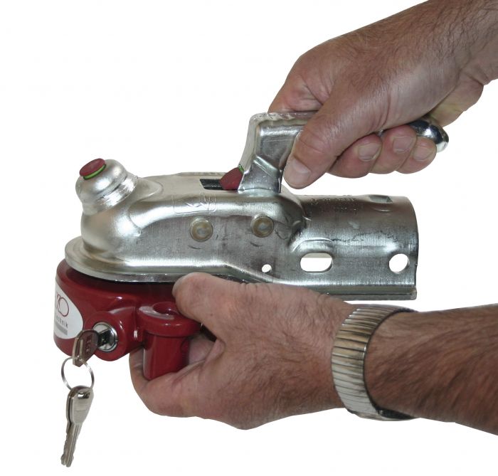 Lot De 2 Serrures D'attelage Antivol Avec Clés Pour Remorques Et