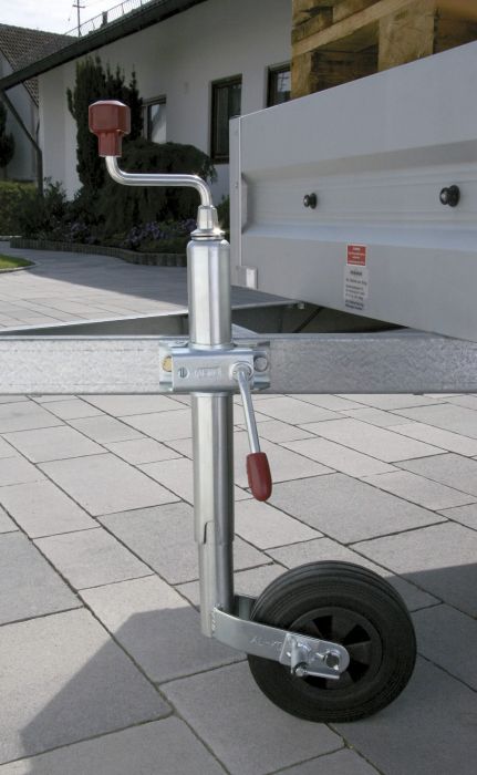 Roue Jockey avec PINSTOP ALKO Ø 48 - Galet plastique Ø 200x50 mm