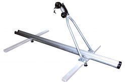 Porte vélo aluminium - Sur barre de toit ou capot de remorque