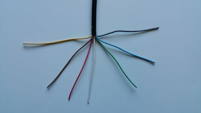 Câble électrique souple - 7 conducteurs 7 x 0.5