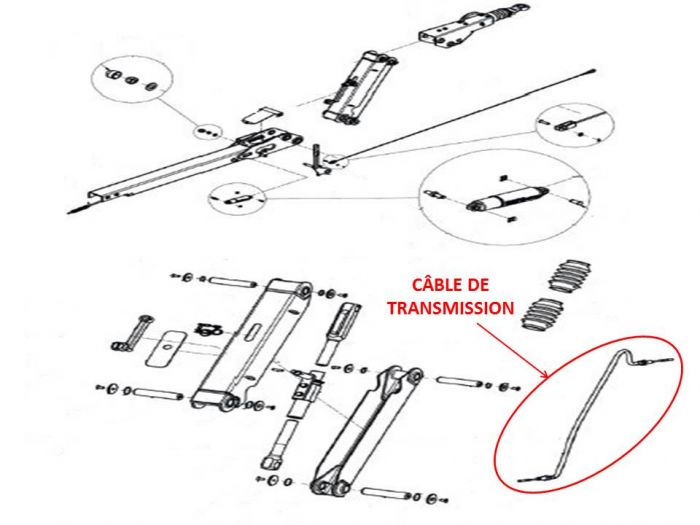 Câble de transmission - Tête KNOTT KHD15