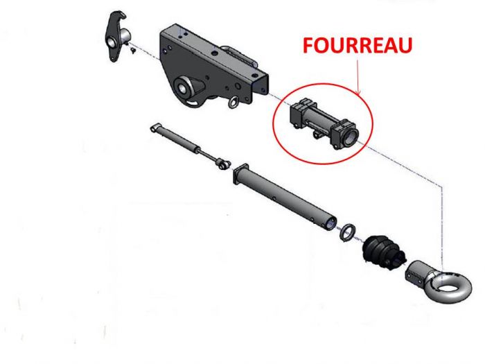 Fourreau pour tete AL-KO 161 VB 2 ET 251 VB 2