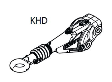 Tête d'attelage freinée - KNOTT KHD15 800 à 1500 KG