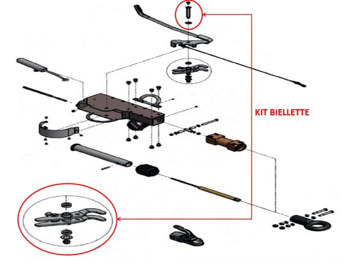 kit biellette KNOTT pour tête AHV20