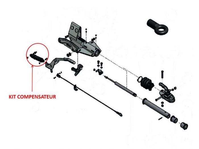 Kit compensateur KNOTT pour tête  KF 20 - KF 27 - AHV20