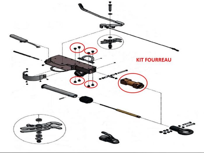 Fourreau pour tete KNOTT AHV25 / AHV35