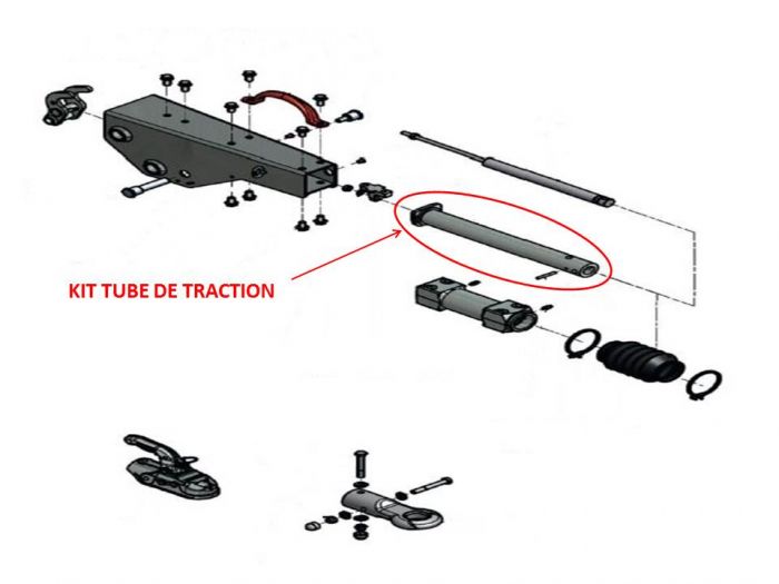 Tube de traction pour tête KNOTT KHD15