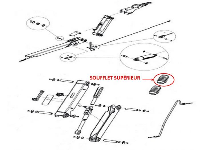 Soufflet supérieur KNOTT KHD35 