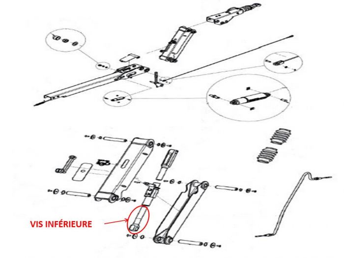 Vis inférieur pour tête KNOTT AKHD15