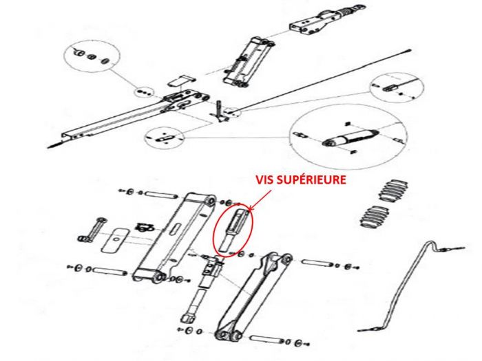 Vis supérieure pour tête KNOTT AKHD15