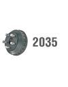 2 Mâchoires de frein avec ressorts pour essieux ALKO 2035