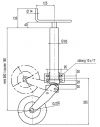 Roue Jockey AL-KO  Ø 60 relevable par goupille - roue 250 x 85 mm