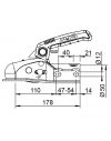 Boitier d'attelage ALKO AK161 avec soft-dock