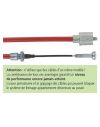 Câble de frein ALKO  1636G / 1637 / 2051 / 2361, longueur 350 mm, sans démontage