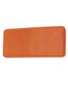 Catadioptre autocollant - Rectangle - Coloris orange