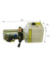 Pompe Electrique hydraulique 12 V - Réservoir 4 Litres - 3.5 T