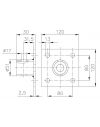 Adaptateur pour béquilles rabattables référence 7300, 7301, 7306 et 7307