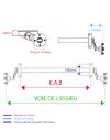 Essieu non freiné KNOTT - 500kg - 4T115 - EAB à la demande