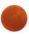 Catadioptre Autocollant - Rond diamètre 57mm - Coloris orange