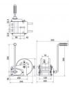 Treuil de halage TRAILERS EQUIPEMENT auto freiné - charge max. 4100 kg - Avec sangle 10 m