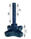 Molette de serrage Ø 10 mm