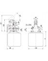 Pompe hydraulique manuelle plastique - 1 litres